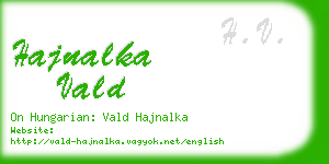 hajnalka vald business card